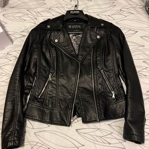 Guess faux leather motorcycle style jacket. Size XS